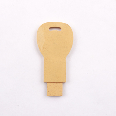 De Recycleerbare voorwerpen Straw Material Usb Flash Drive 2,0 van 15MB/S 32GB 128GB snel