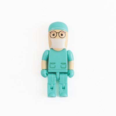 Dokter Verpleegster Vorm Plastic USB Stick Flash Drive USB 2.0 of USB 3.0