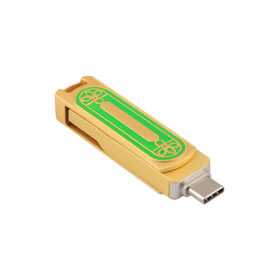 Groene en Gouden Kleurentype C USB Hoge snelheid 128GB 256GB 512GB 150MBS