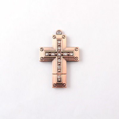 128 GB Crystal USB Flash Drive Bulk Cruciform Necklace in de vorm van Kerstmis of feestdag