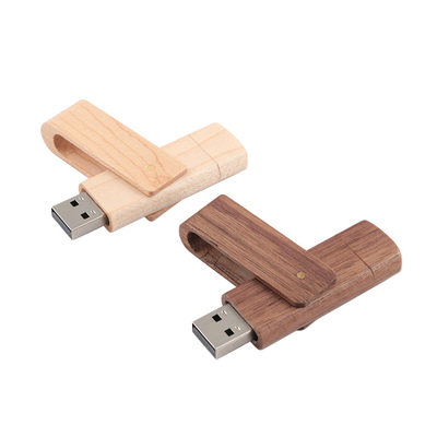 USB A en type c Houten USB-flashdrive met USB2.0/3.0-interface Type voor snelle gegevensoverdracht