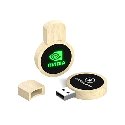 LED-gravering Logo Houten USB-flashdrive USB2.0/3.0 Interface Type Natuurlijk hout