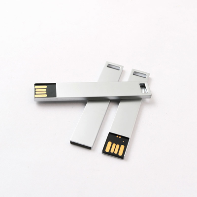Zilveren of op maat gemaakte metalen USB-flashdrive -20°C tot 85°C voor uw bedrijf