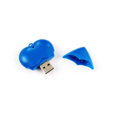 Waterdichte plastic USB-stick met rubberen oliecoating