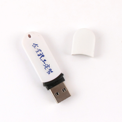 Eco-vriendelijk Zwart/wit Plastic USB-stick volgeboekt geheugen