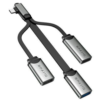 USB-hubkabel voor lezen en kopiëren Ook de USB-adapter snelle gegevensoverdracht