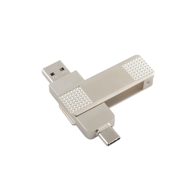 Zilveren USB-stick met een wachtwoordbescherming
