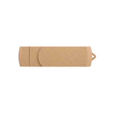 Persoonlijke Vibrant Beige USB met laser gegraveerd logo Recyclebare materialen