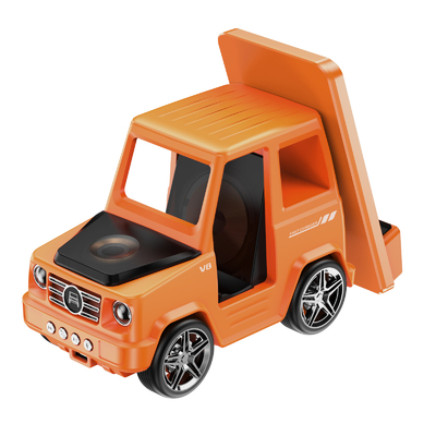 Orange Cool Car in de vorm van draadloos oplader voor iPhone Airpods IWatch 225G Uitgang 9V/1.67A