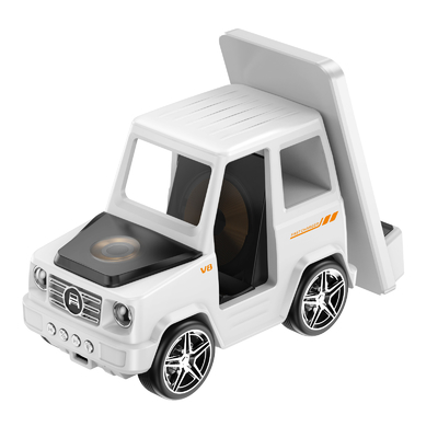 Koele draadloze oplader in de vorm van een auto Snelle opladen voor iPhone Airpods IWatch