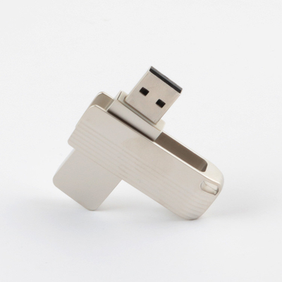 Flexibele Draai 3,0 2,0 Usb Flitsaandrijving, 128GB 256GB Matt Metal Swivel Usb 100MBS