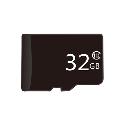 Een zwarte geheugenkaart met volledig geheugen en 64 GB capaciteit