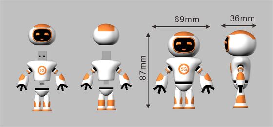 Leuke gevormde  stripfiguur PVC USB Flash Drive USB 2.0 en 3.0