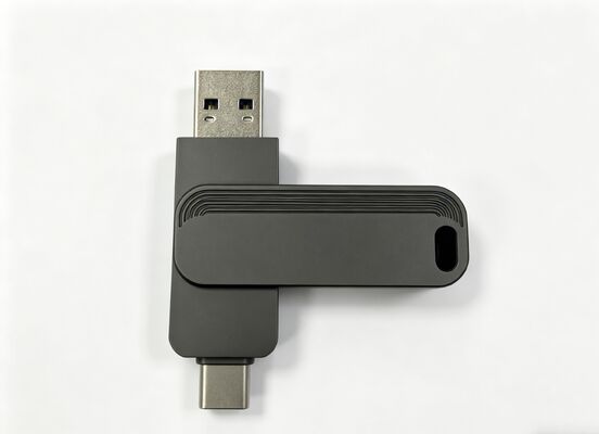 Pistool zwarte kleur USB 3.0 + Type C 1005 geslaagd voor H2-test Type C USB-flashdrives Snelle match VS en EU Standrad