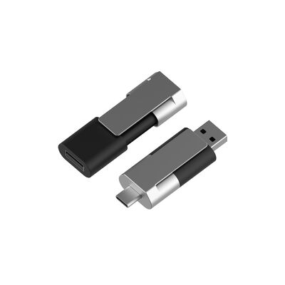 Gegevenswachtwoord Type C OTG USB Flash Drive Metalen Plastic Operatietemperatuurbereik Minus 10 tot 60 graden Celsius