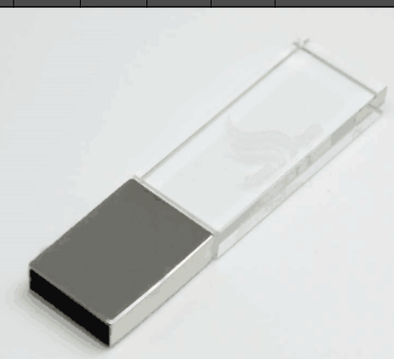 Acrylische USB-stick met een snelheid van gegevensoverdracht tot 5 Gbps Gepersonaliseerd pakket zorgt voor snelle toegang tot gegevens Graverend logo op acrylisch onderdeel