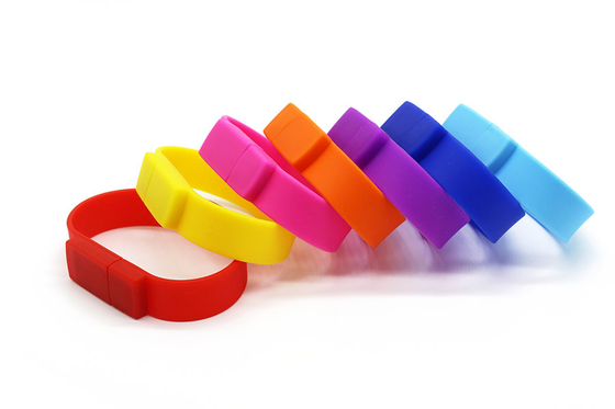 van het Siliconeusb van de embleemdruk van de de Armbandflits erkend de Aandrijvings32gb 64GB FCC