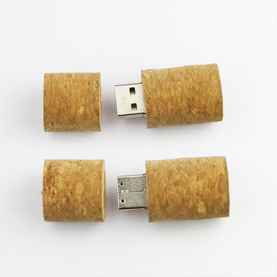 De Kurk Houten USB-flashstation 3,0 128GB 80MB/S van de rode Wijnfles