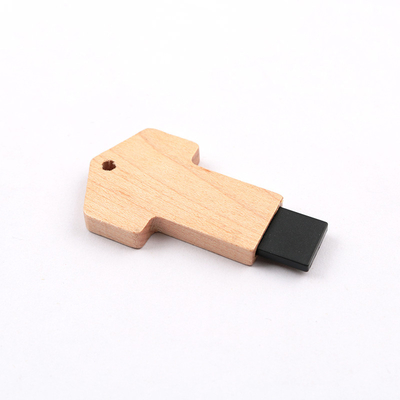 Sleutel van het esdoorn gaf de Houten USB-flashstation Snelle Lezing 64GB 128GB 256GB gestalte