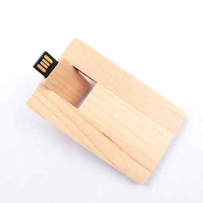 CMYK-van de de Flitsaandrijving van de Druk16gb 32GB 64GB Esdoorn de Houten Kaart USB UDP Chips Inside