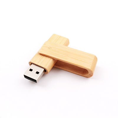 Van het het Bamboeusb-flashstation van 256GB 512GB 1TB de de Wartelvormen verdraaien 360 Graad 3,0 Snelle Snelheid