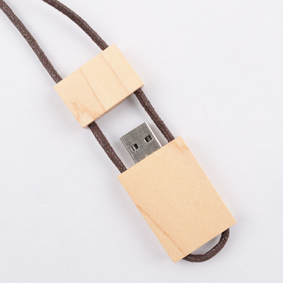 16 GB 32 GB 64 GB esdoorn houten USB-flashdrive met kabel USB 3.0 hoge snelheid