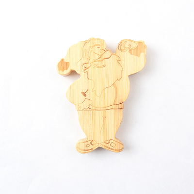 Het esdoornbamboe personaliseerde Houten Usb-Stok128gb Knipsel door Aangepast Ontwerp