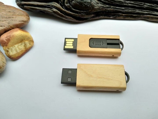 Van de het USB-stationesdoorn van de stopstijl het Houten het Gevalkleur Houten In reliëf maken en Drukembleem