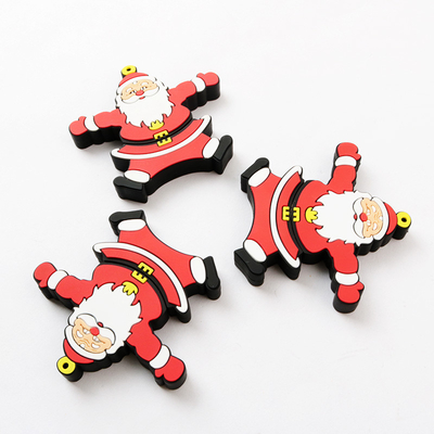 Santa Claus-Open de Vormusb-flashstation 3,0 van pvc voor Kerstmisgift