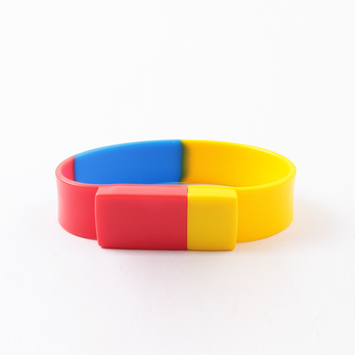 Aandrijving 2,0 3,0 Logo Printed Usb Flash Drives 256GB ROSH van Usb van de drie Kleurenmanchet