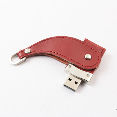 Van het Metaal Zeer belangrijke Usb van de leerdekking Stok 2,0 Draagbare 64GB 128GB 30MB/S