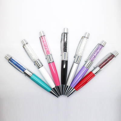 Glanzende van het de Containermetaal UDP van Crystal Can Writing Pen Usb Transparante de Flitsspaander