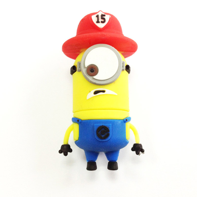 Leuke gevormde minions stripfiguur PVC USB Flash Drive USB 2.0 en 3.0