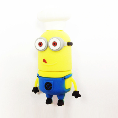 PVC open mal aangepast door minions stripfiguur usb 2.0 en 3.0 snel