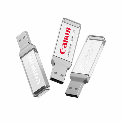 Van het de Flitskristal van 8GB 128GB UDP Stok 2,0 van USB Transparante Acryl