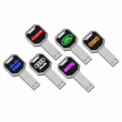 HOOFD Licht Crystal Usb Drive 2,0 van de de Snelheidsflits van 128GB Snelle Spaanders 15MB/S