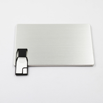 Stok 2,0 Waterdichte 128GB 256GB van Logo Credit Card Sized Usb van de douanedruk