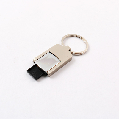 2.0 de Flits Chip Silver Body With Keyring van het metaalusb-flashstation UDP