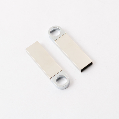 Van het het Metaalusb-flashstation van 4GB 8GB 16GB de Laserembleem 2,0 Zilveren USB-Geheugenstok