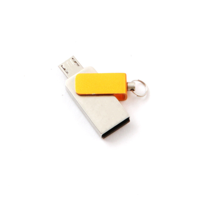 Android-Micro- OTG USB Stokmetaal 2,0 Snelle Snelheids16gb UDP Haven