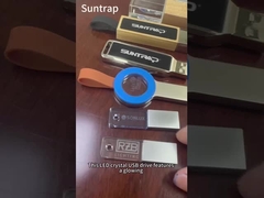 Bottle USB Flash Drive binnen leeg kan Crystal USB 2.0 en USB 3 plaatsen.0