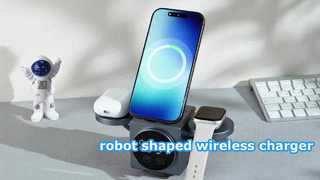 Robotvormige, snelle draadloze oplader